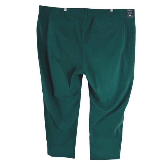 J. Crew High Rise Girlfriend Chino Pant Womens Size 22 Green NWT PT-2618 - Picture 4 of 11
